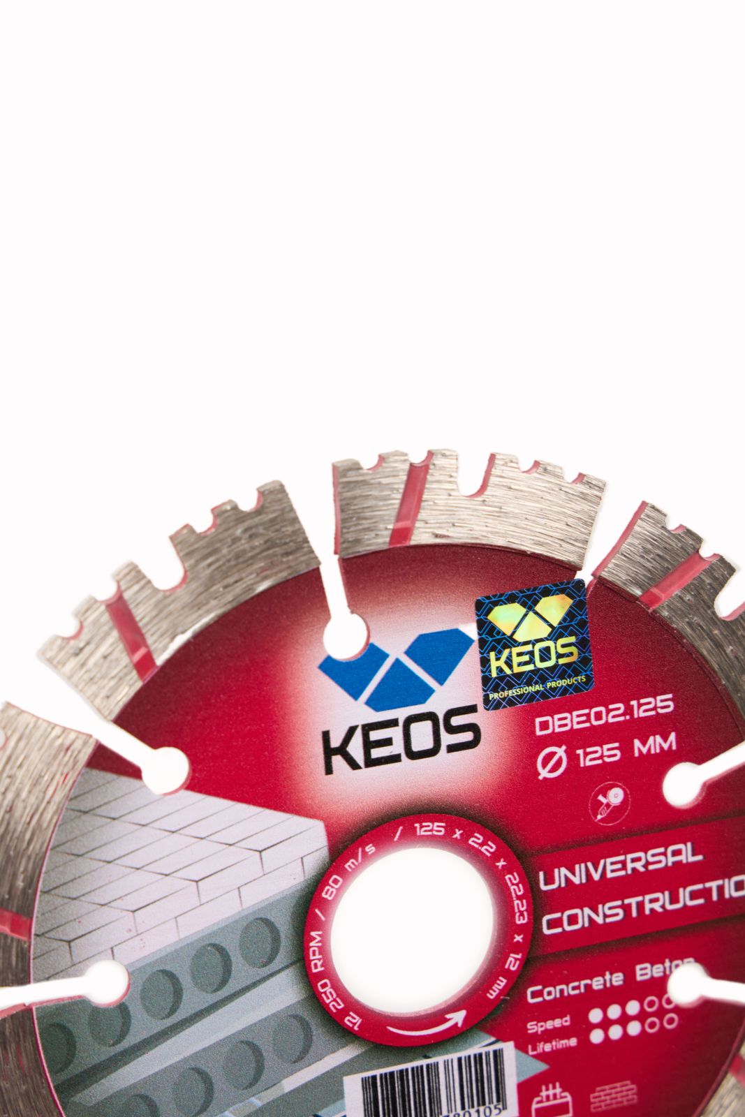 Алмазный диск Keos Econom (бетон) Ø125 мм DBE02.125
