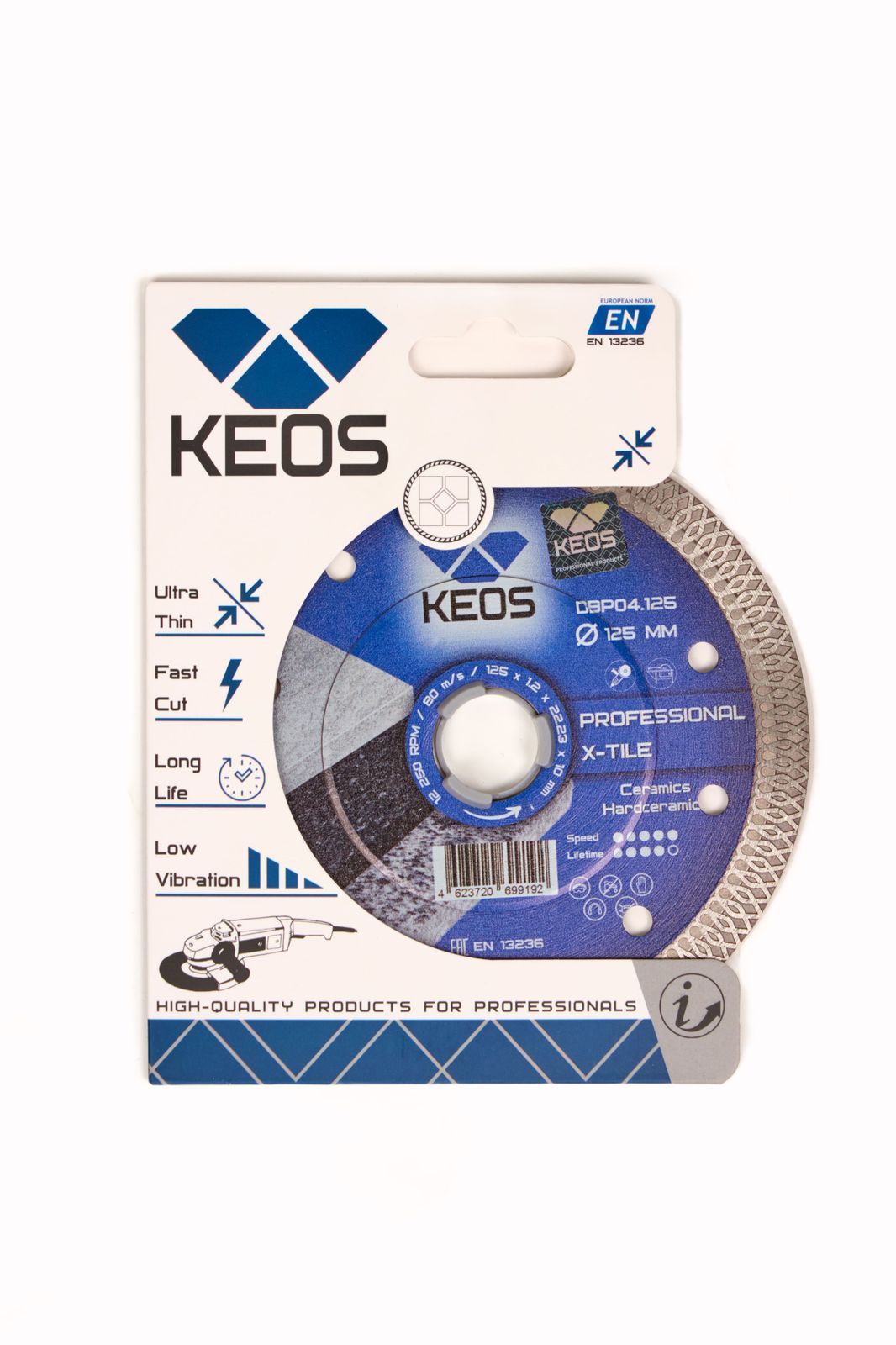 Алмазный диск Keos Professional Ø125 мм (1,2 мм) DBP04.125