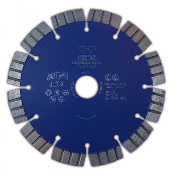 Алмазный диск Keos Professional (бетон) Ø150 мм DBP02.150