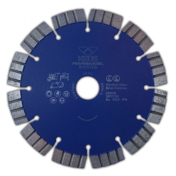 Алмазный диск Keos Professional (бетон) Ø150 мм DBP02.150
