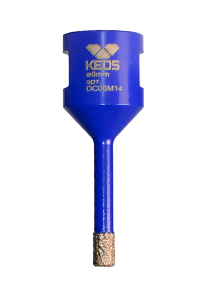 Алмазная коронка KEOS PRO 6 мм M14 с воском DC06M14